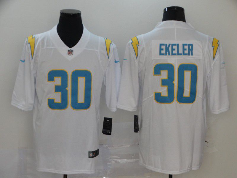 Men Los Angeles Chargers #30 Ekeler White Nike Vapor Untouchable Stitched Limited NFL Jerseys